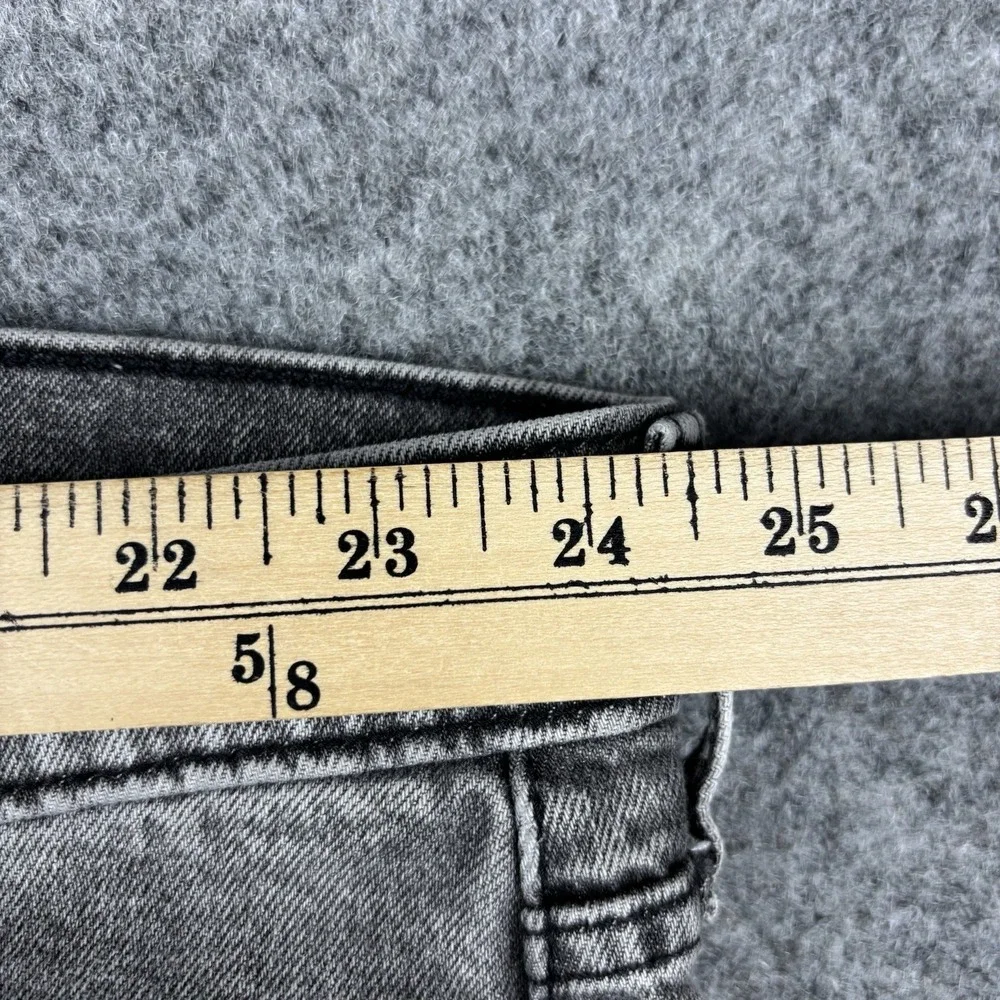 Levi's 502 Jeans Mens 48x38 (Fits 48x34)‎ Black Gray Wash Straight Leg Denim Y2K
